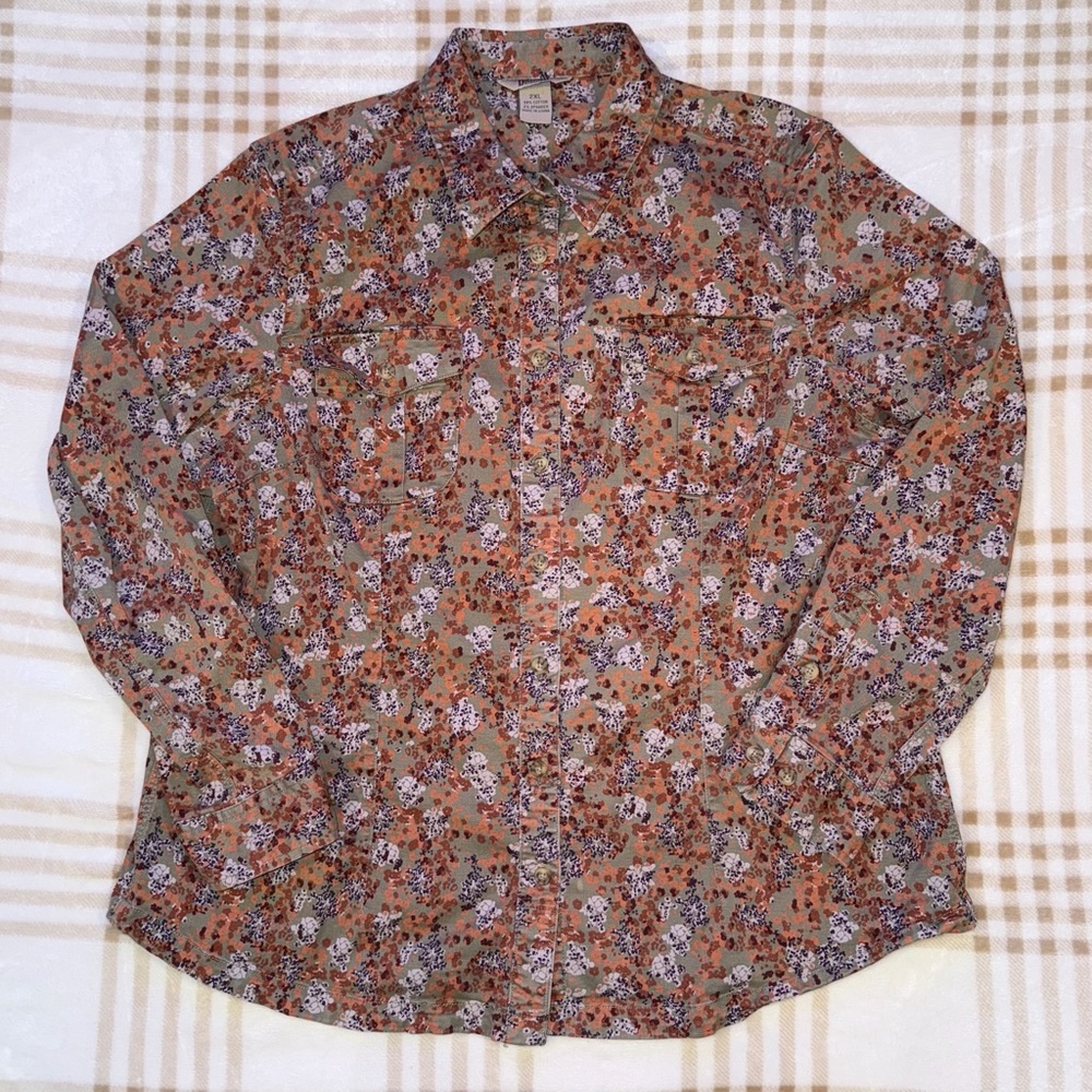 Duluth Trading Co Women's Plus Chick-Nic Long Sleeve Shirt